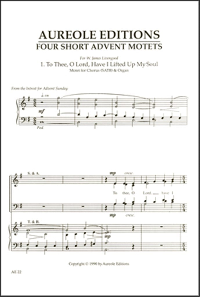 To Thee, O Lord, Have I Lifted Up My Soul